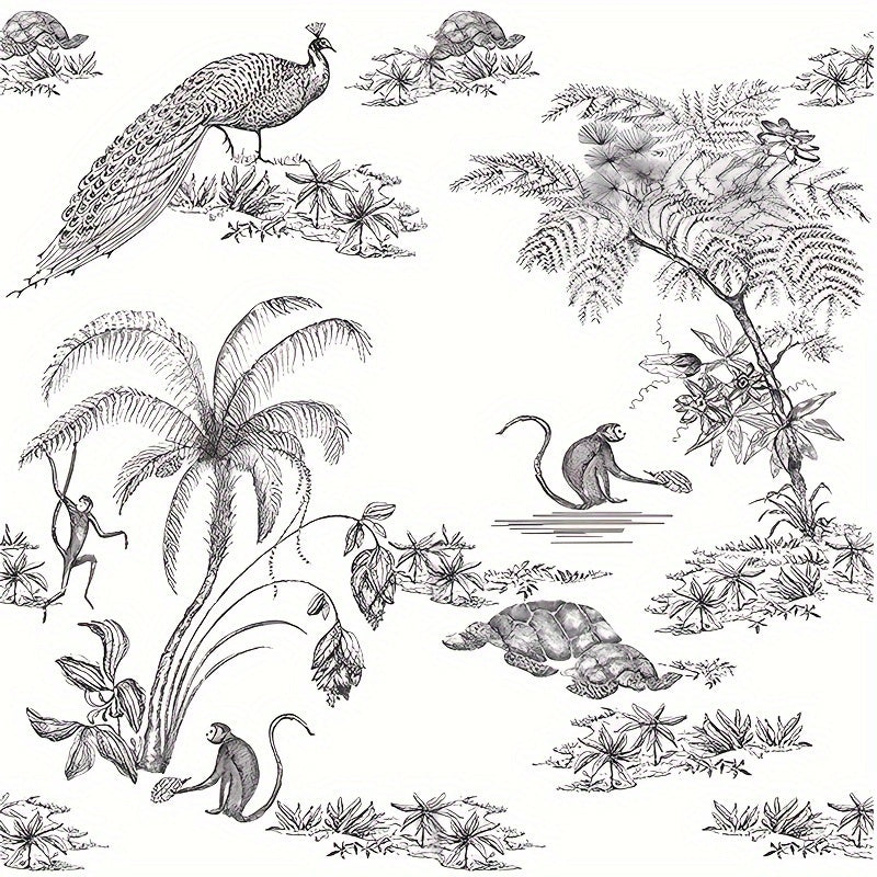 Papier peint adhésif lavable, détail du motif