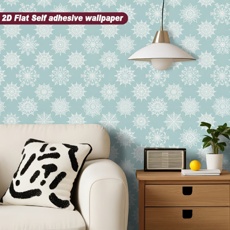 Papier peint adhésif en PVC à motif fleuri amovible de 3 mm