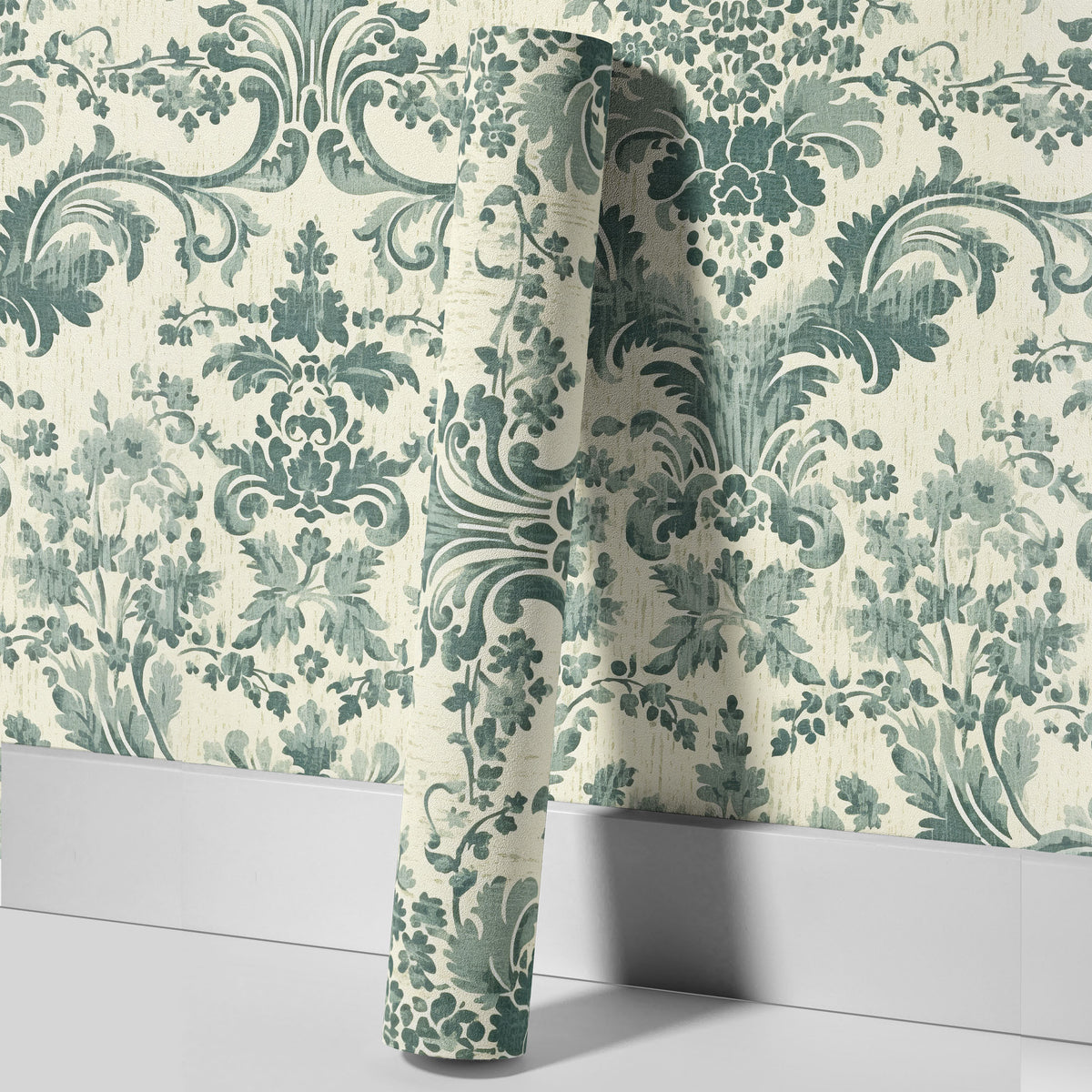 Papier peint adhésif en PVC à motif fleuri pour le salon amovible