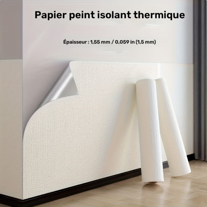 Panneau mural adhésif en PVC texturé amovible de 15 mm, rendu sur un mur