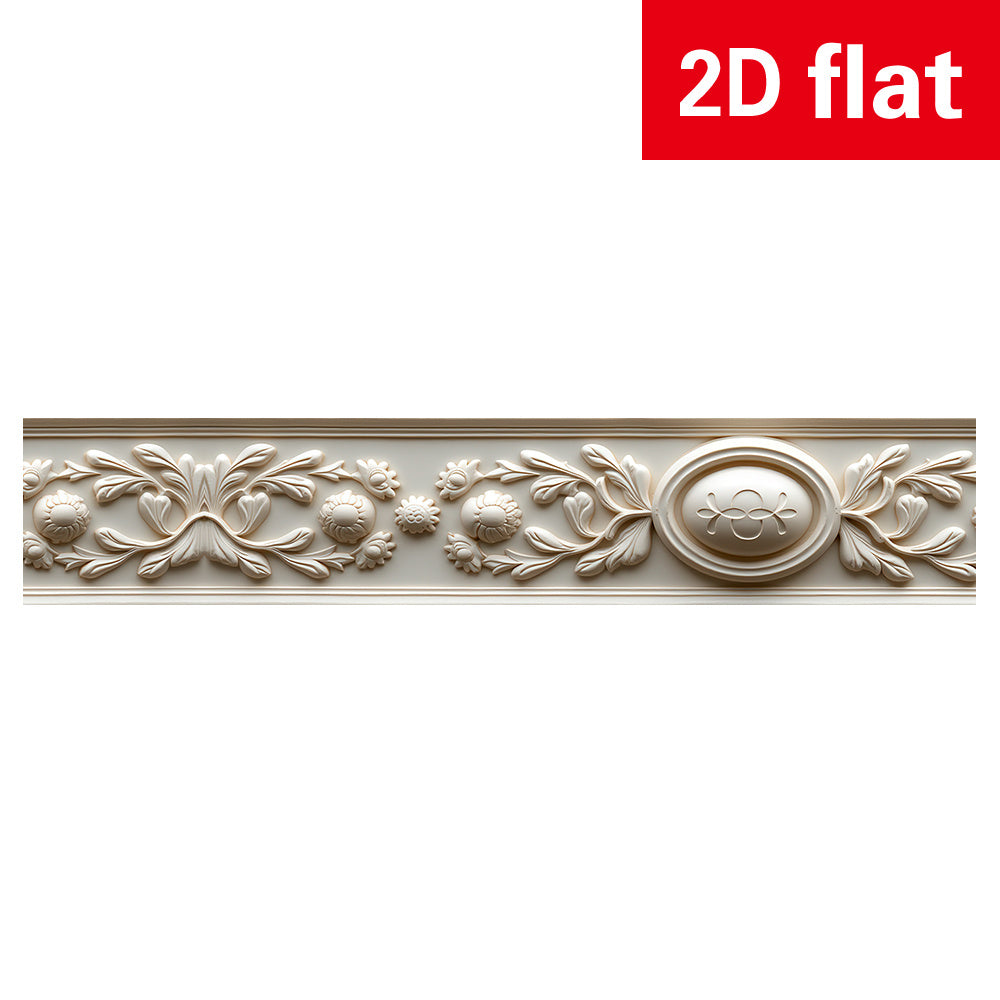 Papier peint en PVC allure vintage en bordure de 1 mm