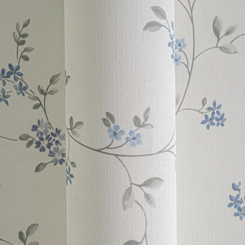 Papier peint textile à motif fleuri, visuel produit
