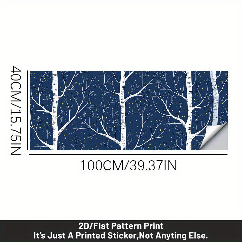 Papier peint adhésif en PVC panoramique paysage pour la cuisine amovible de 1 — matière : PVC