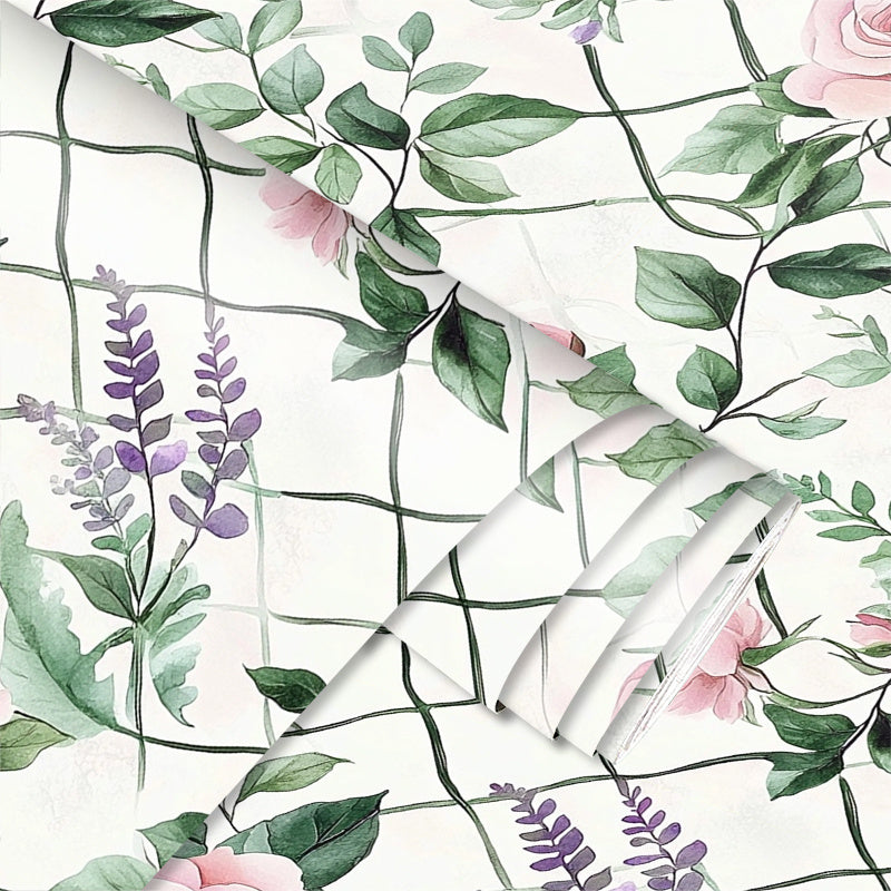 Papier peint adhésif à motif fleuri