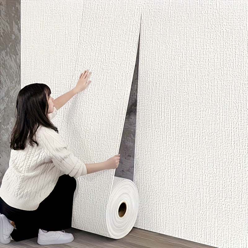 Papier peint adhésif en PVC texturé à relief 3D de 3 mm