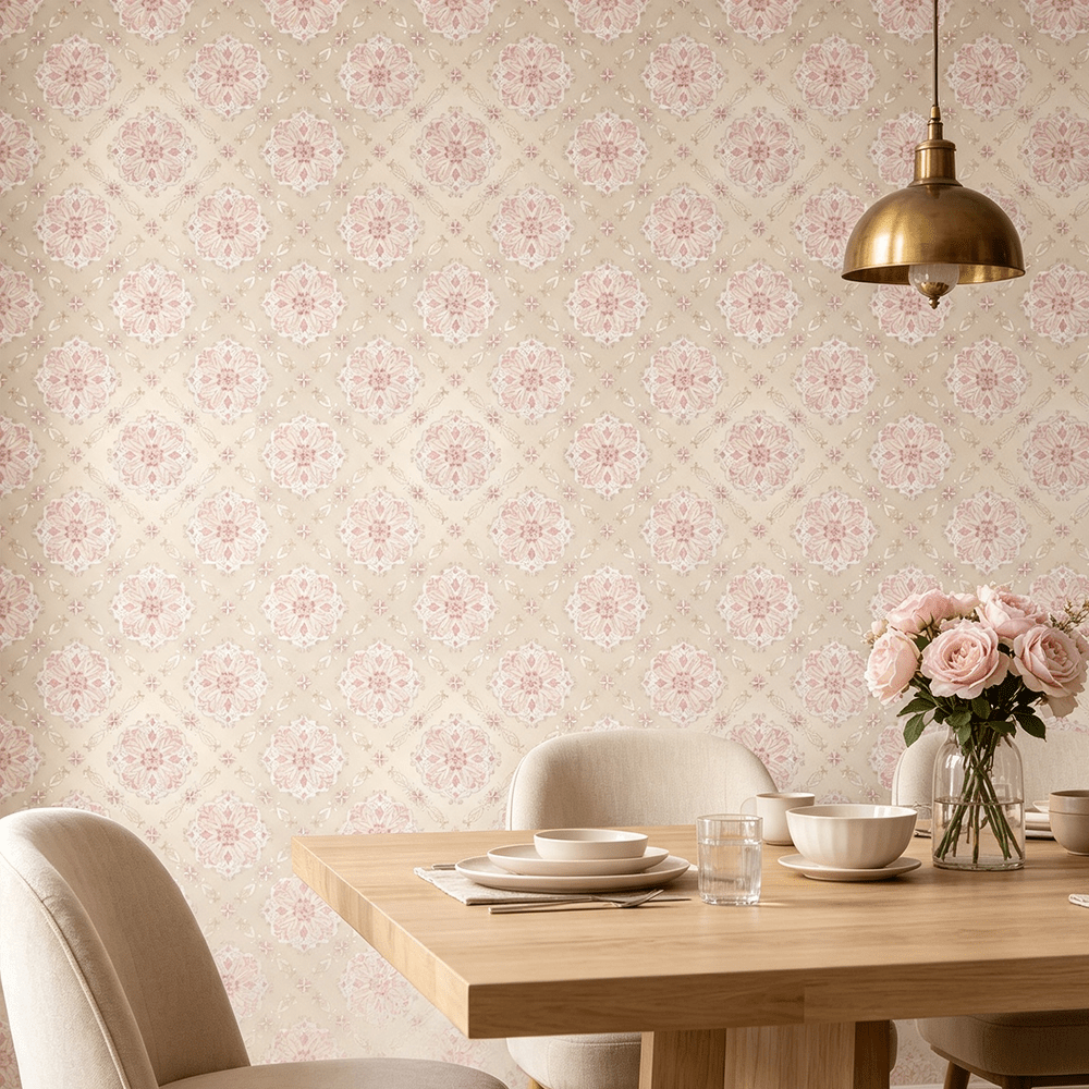 Papier peint adhésif en PVC à motif fleuri allure vintage pour la cuisine