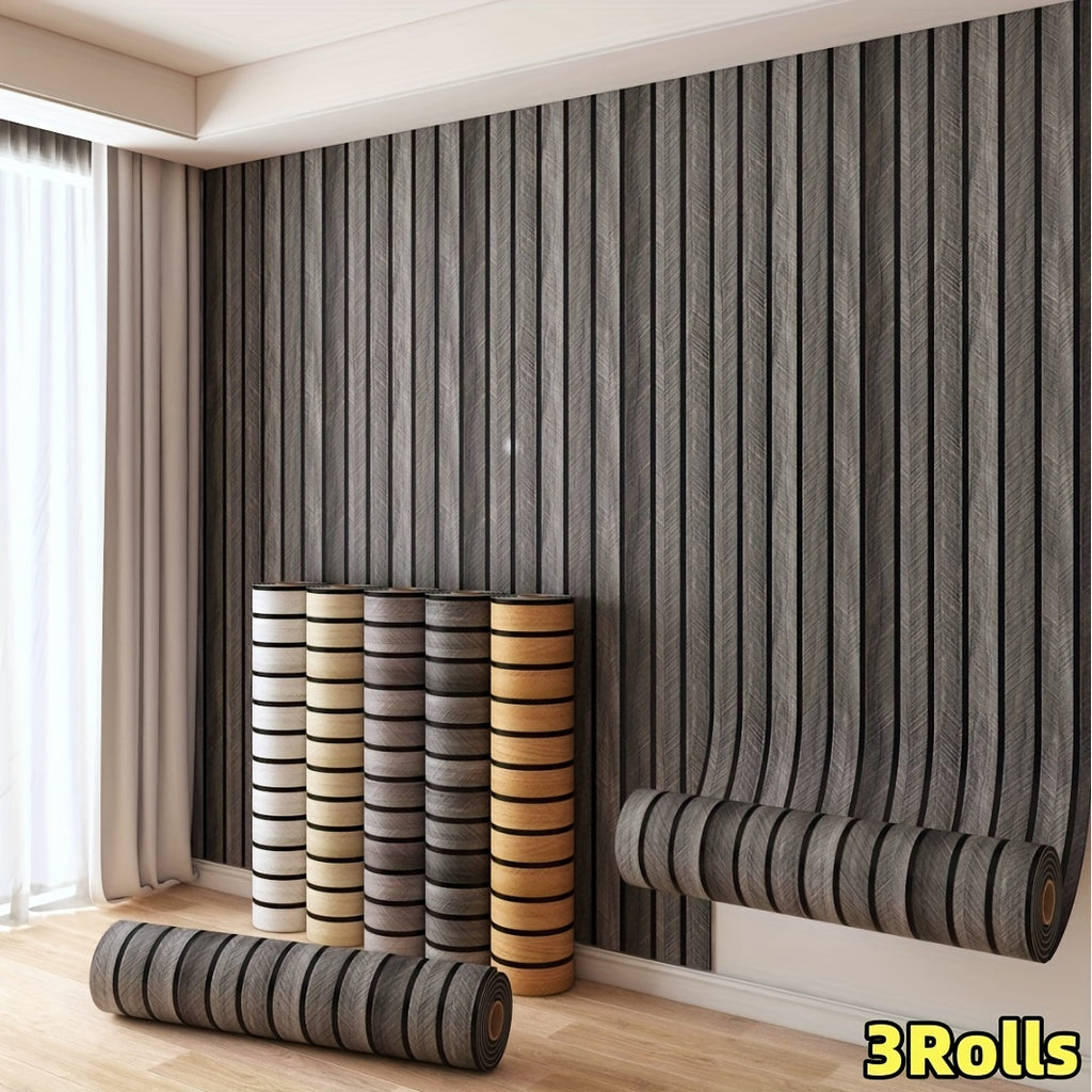 Marron foncé / 3 rouleaux (40 x 300 cm/15.74 x 118.11 pouces)