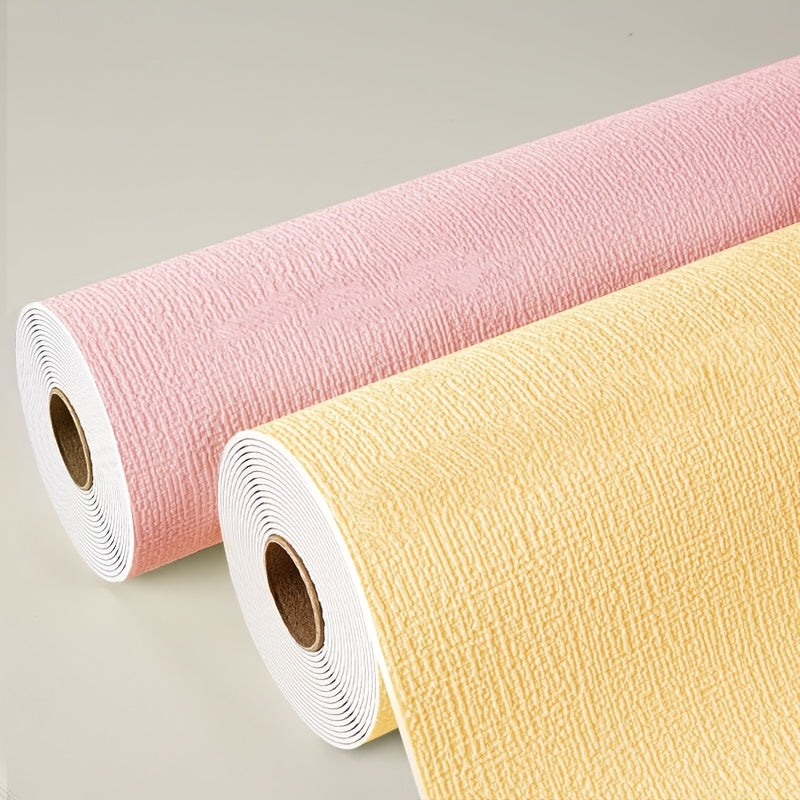 Papier peint en mousse XPE texturé isolant, vue de détail