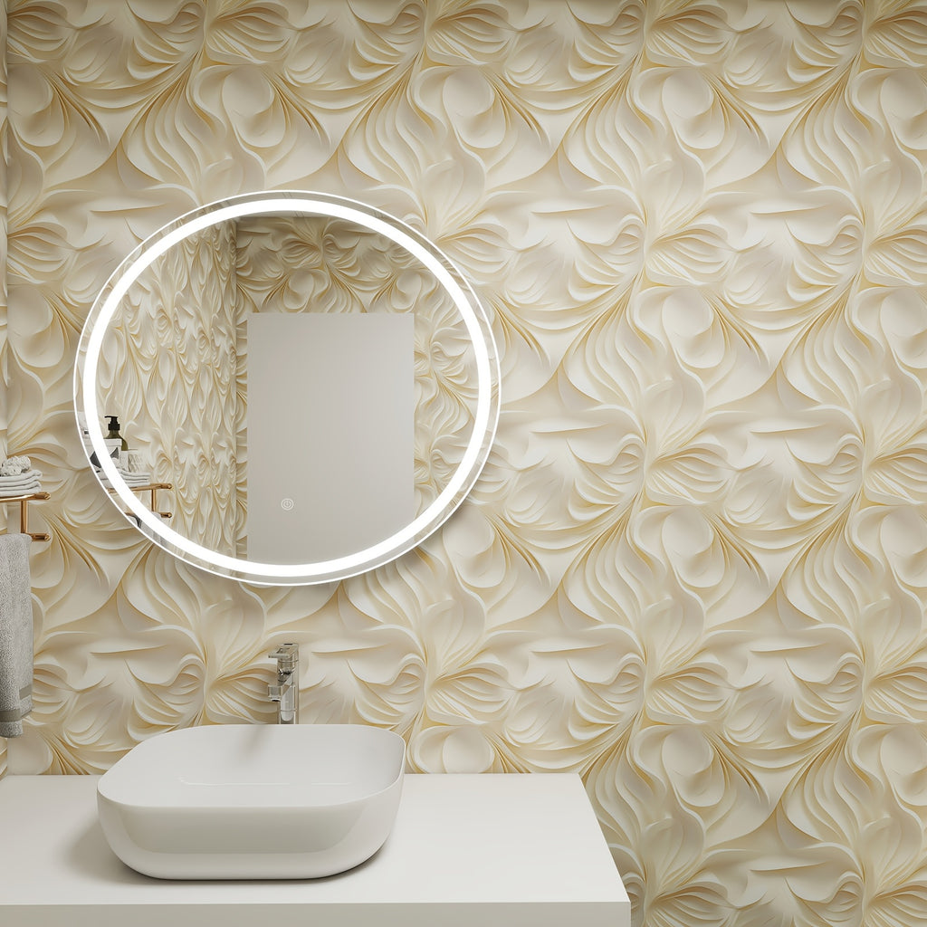 Papier peint adhésif en vinyle style scandinave, détail du motif