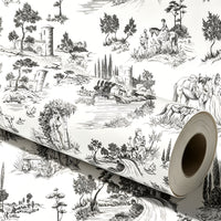 Papier peint adhésif en PVC panoramique paysage esprit campagne amovible