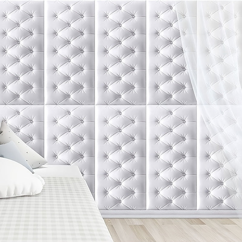 Papier peint adhésif en mousse XPE texturé imperméable de 5 mm, le rouleau