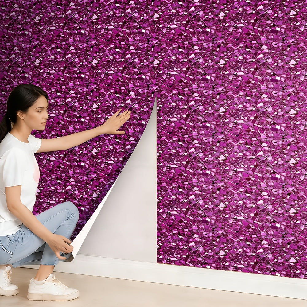 Papier peint adhésif en PVC sans raccord visible pour la chambre amovible