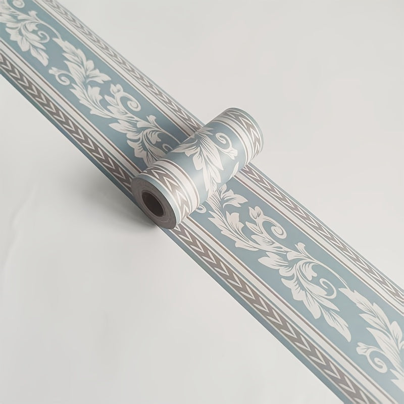 Frise de papier peint en vinyle à motif fleuri en bordure pour la salle