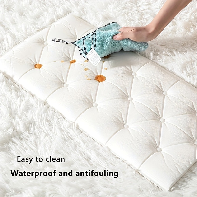 Papier peint adhésif en mousse XPE texturé imperméable de 5 mm