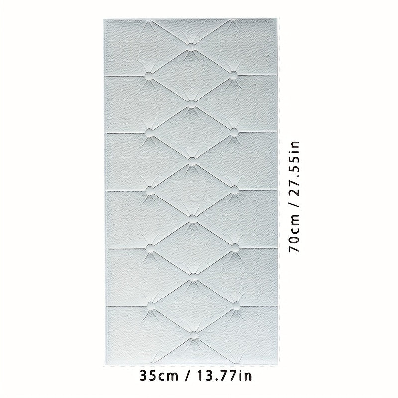 Papier peint adhésif en mousse XPE texturé imperméable de 5 mm, détail du motif