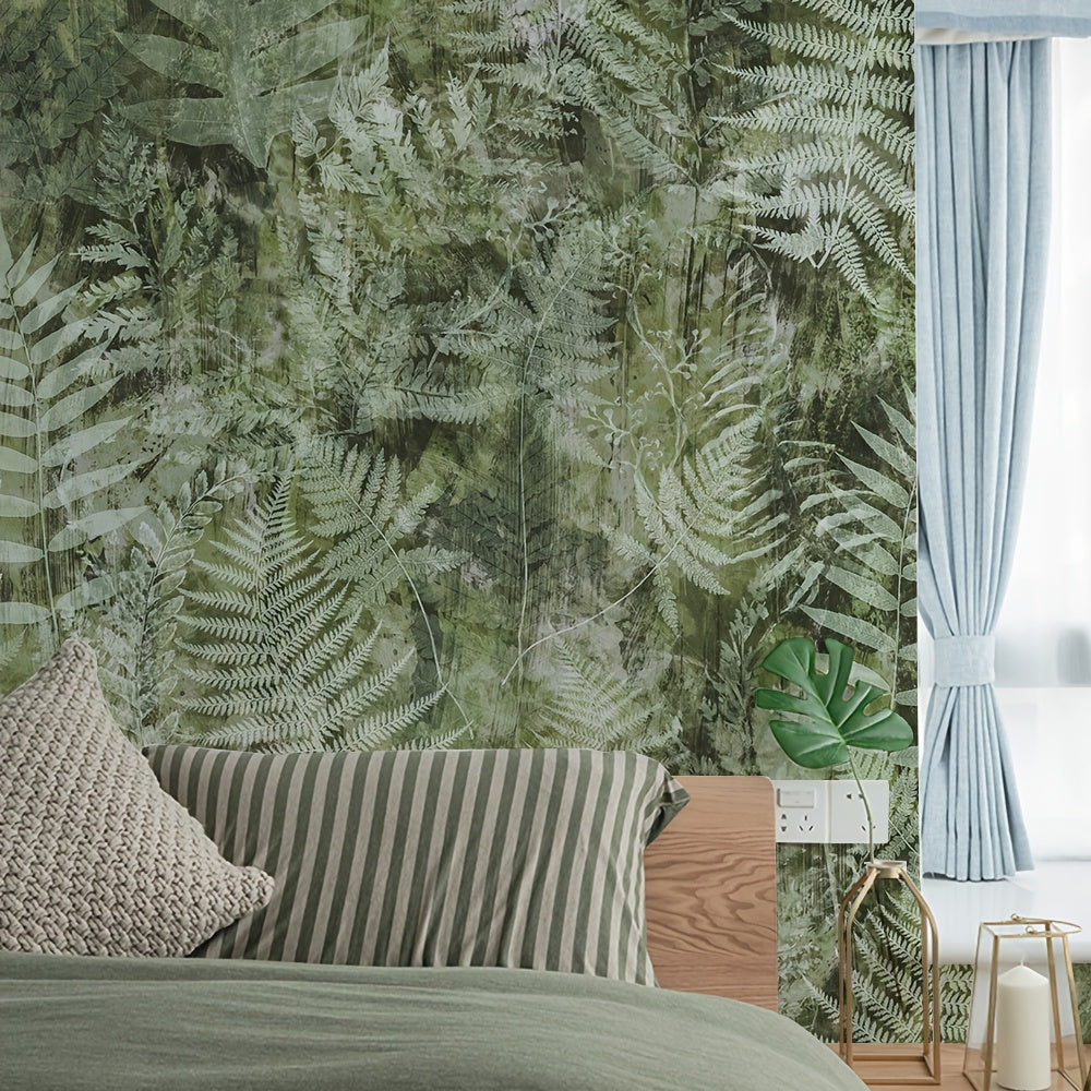 Papier peint adhésif en PVC à motif tropical esprit tropical amovible, gros plan sur la matière