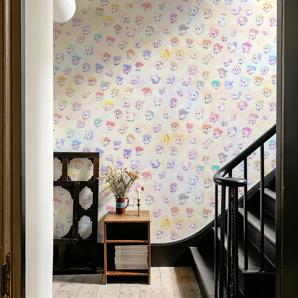 Papier peint adhésif en PVC à motif fleuri lavable pour la cuisine amovible