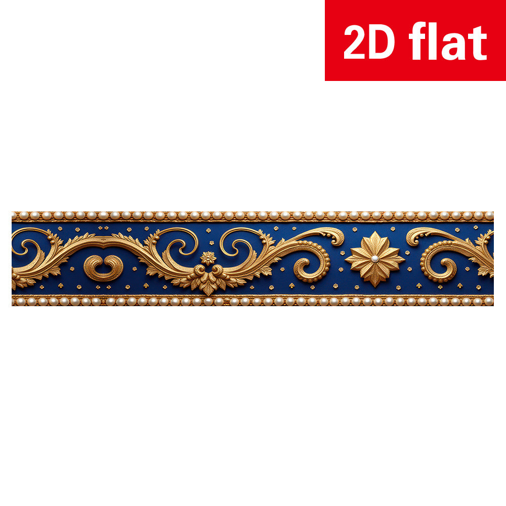 Papier peint en PVC allure vintage en bordure amovible de 1 mm