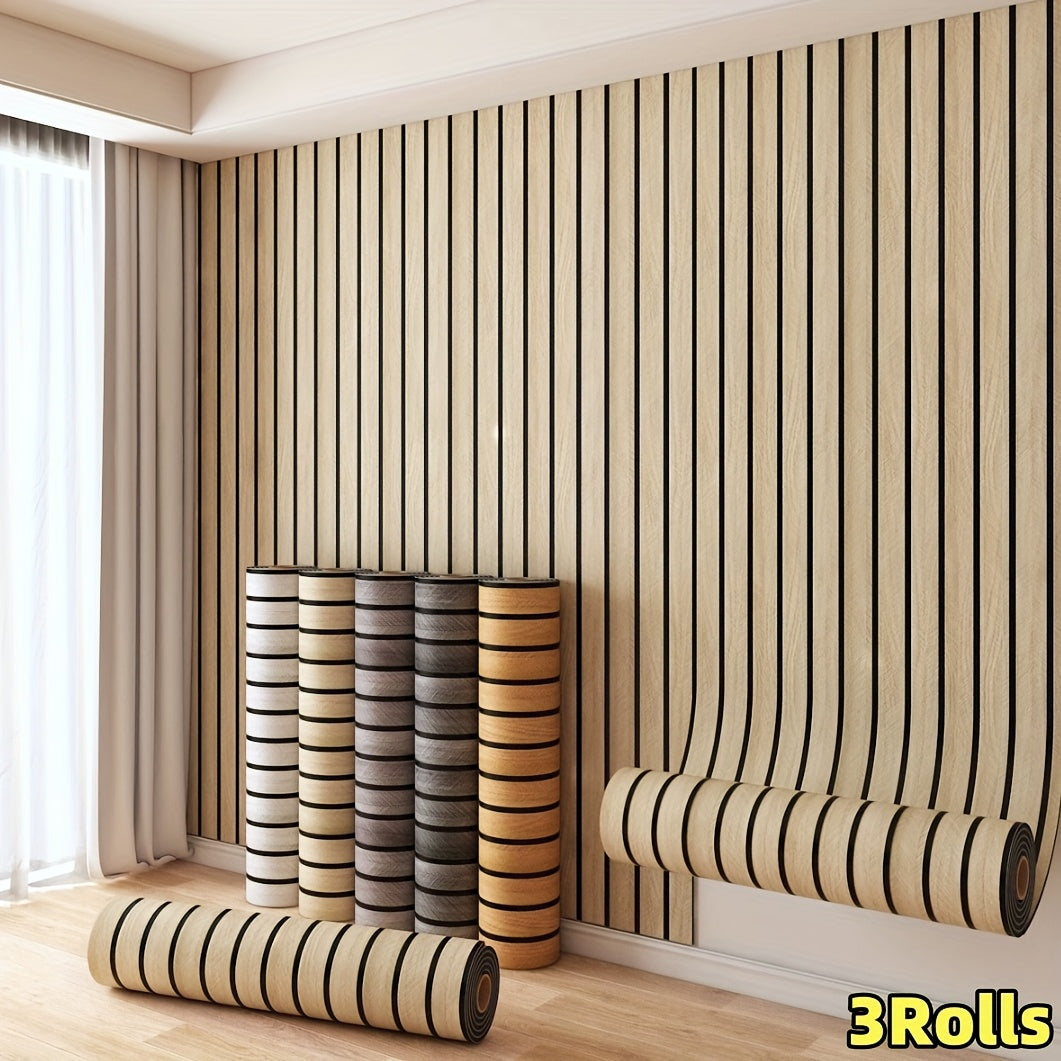Peuplier / 3 rouleaux (40 x 300 cm/15.74 x 118.11 pouces) Image