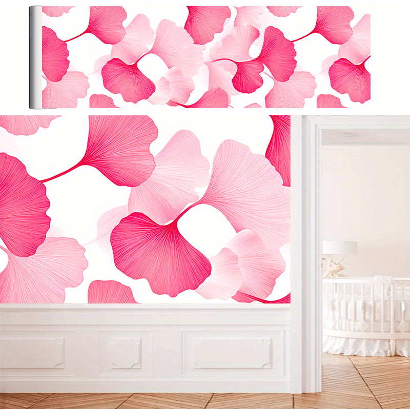 Papier peint adhésif en PVC à motif fleuri épaissi amovible