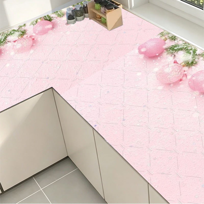 Papier peint adhésif en PVC à motif fleuri hydrofuge pour la cuisine