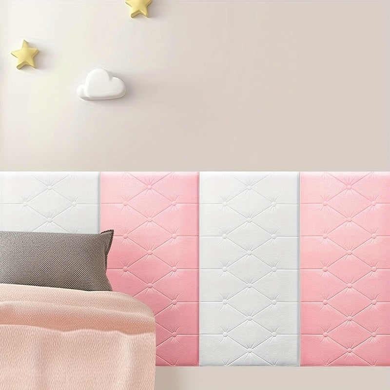 Papier peint adhésif en mousse XPE texturé imperméable de 5 mm, autre coloris