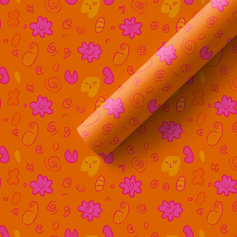 Papier peint adhésif en PVC à motif fleuri ligne contemporaine en panneau, épaisseur 1 mm