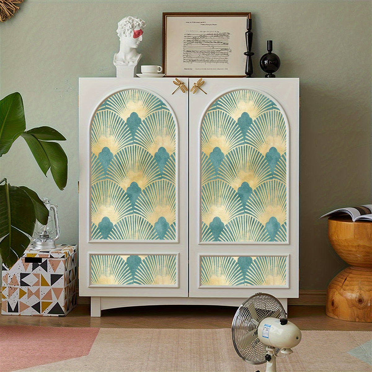 Papier peint adhésif en PVC à motif fleuri allure vintage pour la salle
