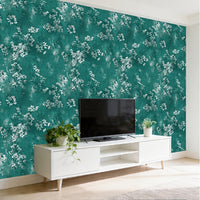 Papier peint à encoller à motif fleuri