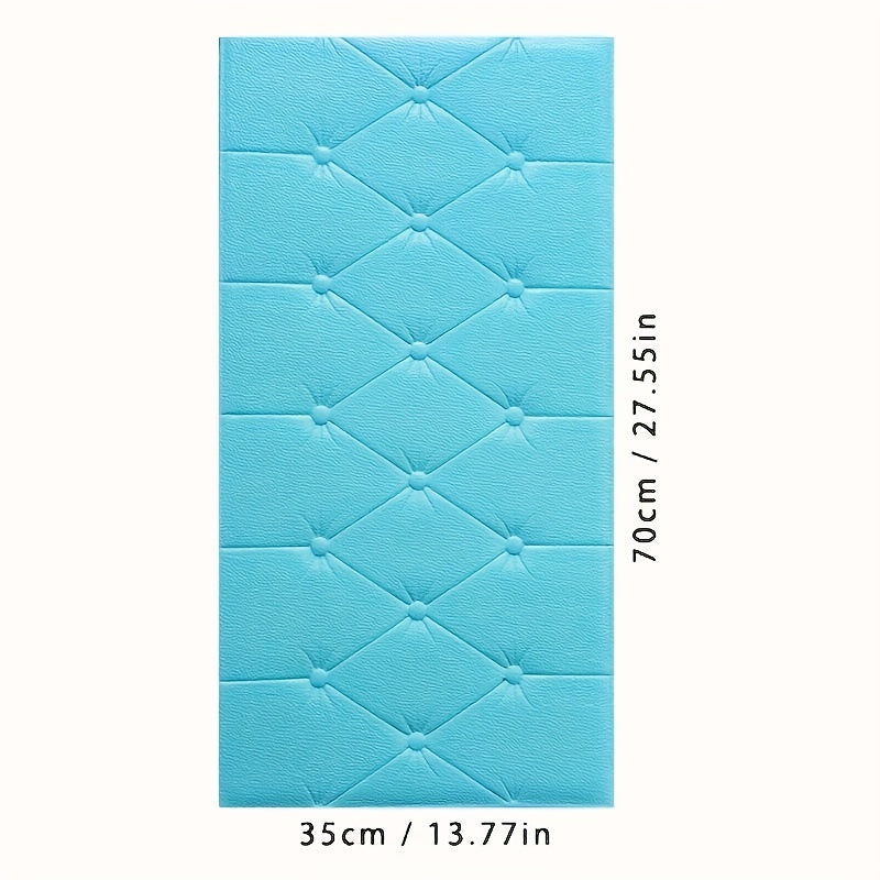 Papier peint adhésif en mousse XPE texturé imperméable de 5 mm, pose auto-adhésive sans colle