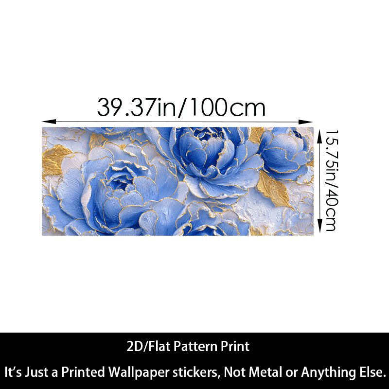 Papier peint adhésif en PVC à motif fleuri texturé de 1 mm — matière : PVC Image