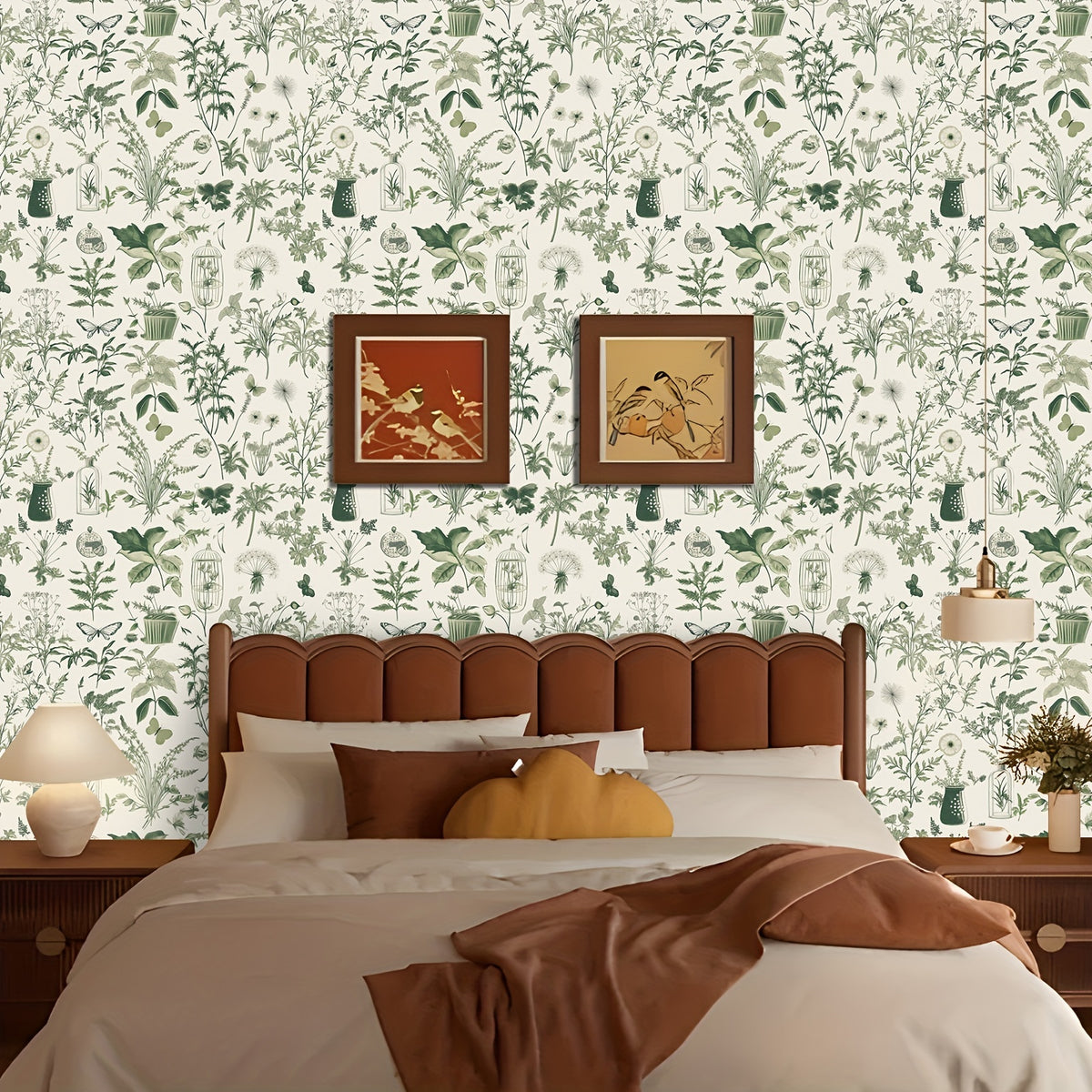 Papier peint adhésif en PVC à motif fleuri allure vintage hydrofuge