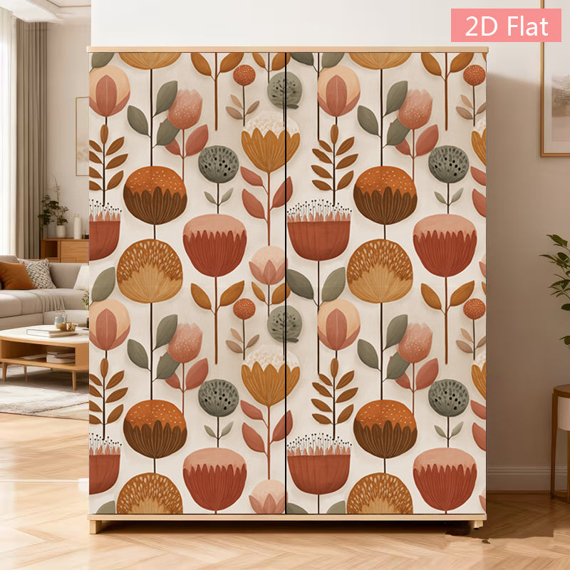 Papier peint adhésif à motif fleuri pour la chambre de 1 mm Image