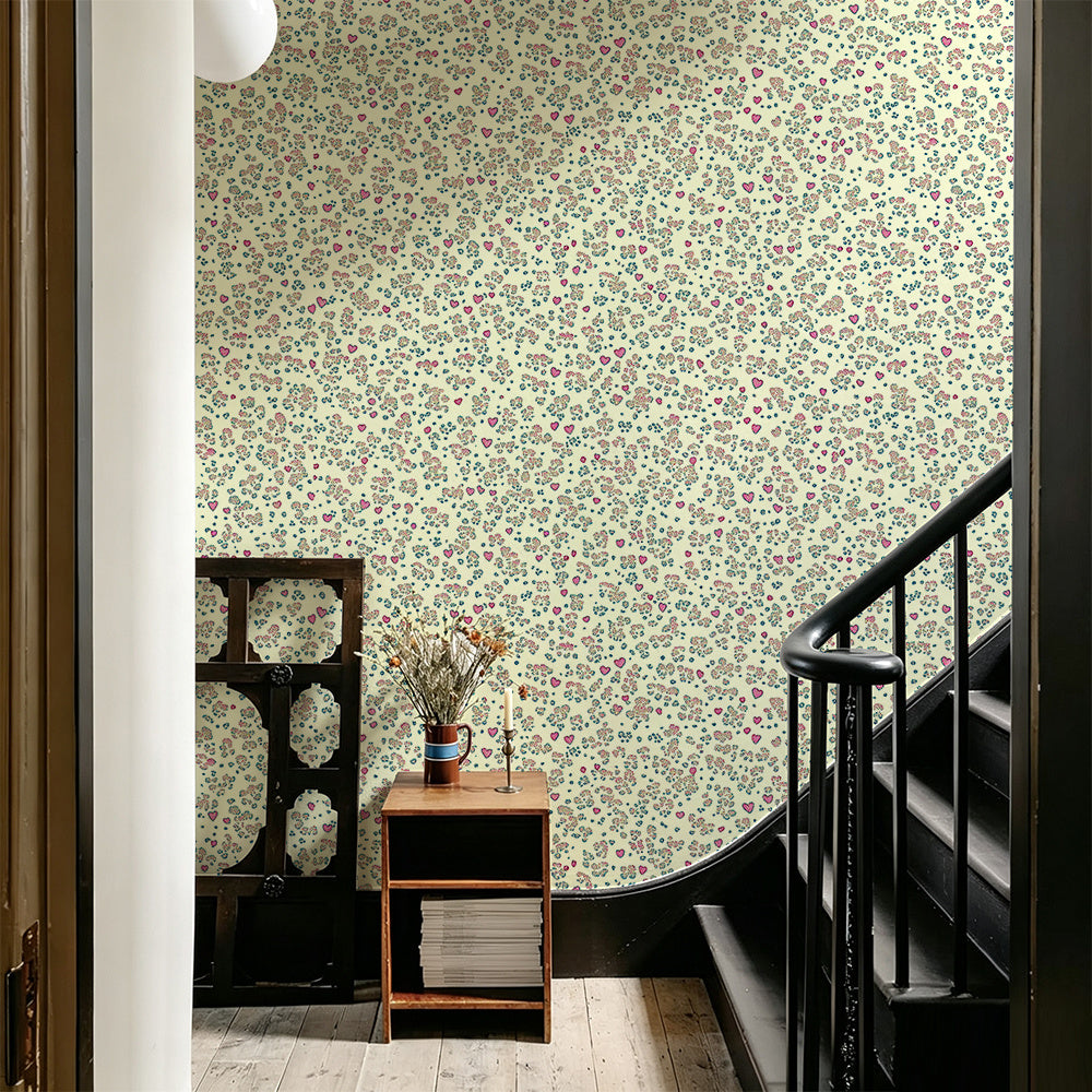 Papier peint adhésif en PVC à motif fleuri lavable pour la cuisine amovible