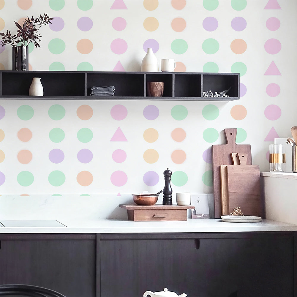 Papier peint adhésif en PVC à motif fleuri ligne contemporaine lavable