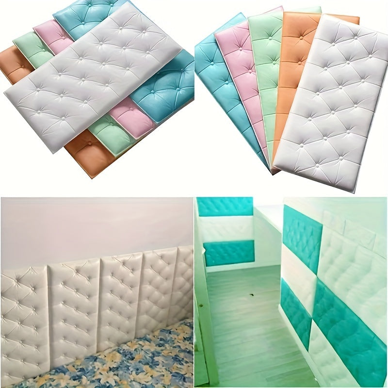 Papier peint adhésif en mousse XPE texturé imperméable de 5 mm, gros plan sur la matière