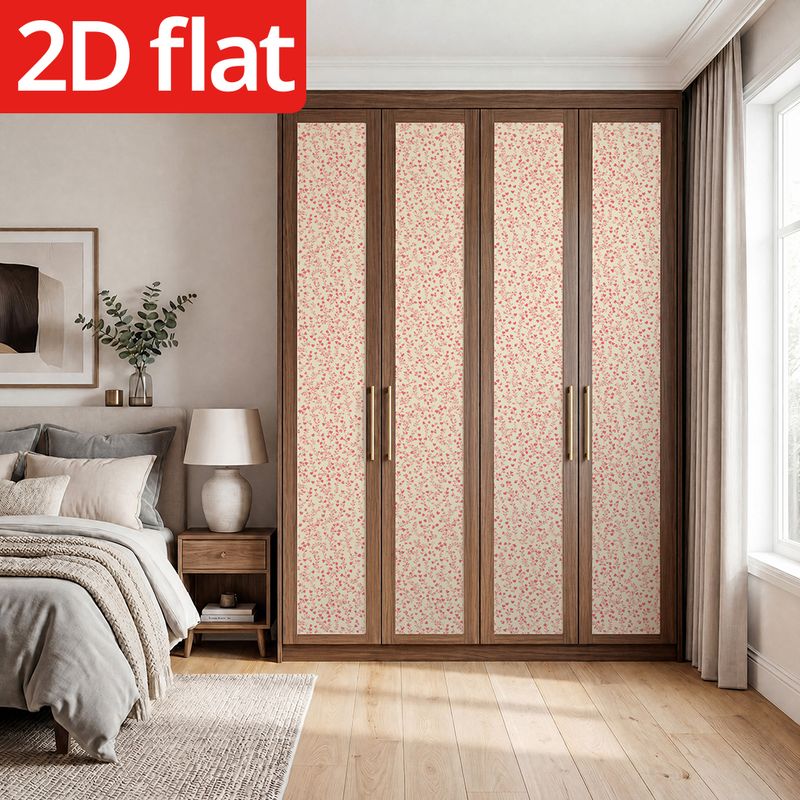Papier peint adhésif en PVC à motif feuillage pour la chambre amovible