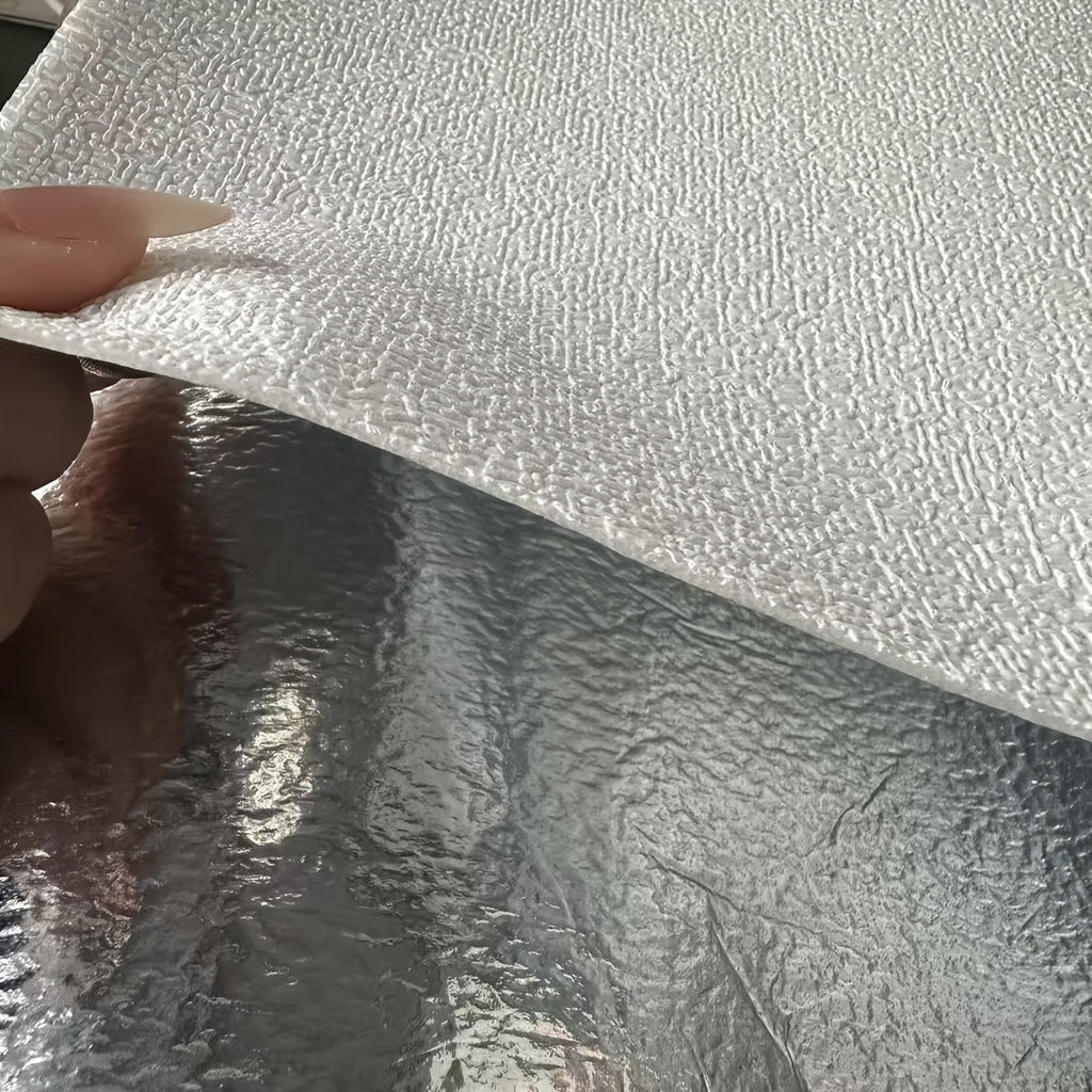 Panneau mural adhésif en PVC texturé amovible de 15 mm, vue de détail