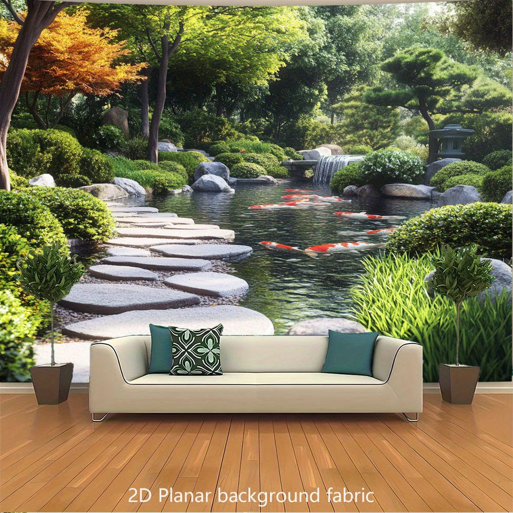 Papier peint textile style japonais — matière : textile