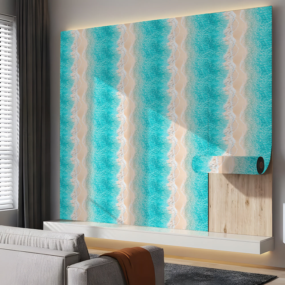 Papier peint adhésif en PVC panoramique paysage pour la chambre amovible