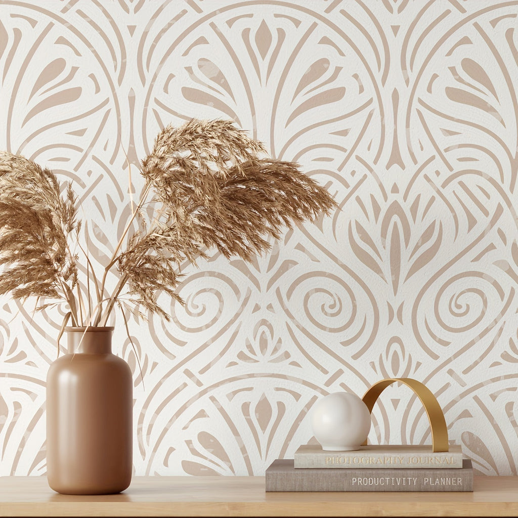 Papier peint adhésif en PVC à motif géométrique style scandinave amovible, gros plan sur la matière