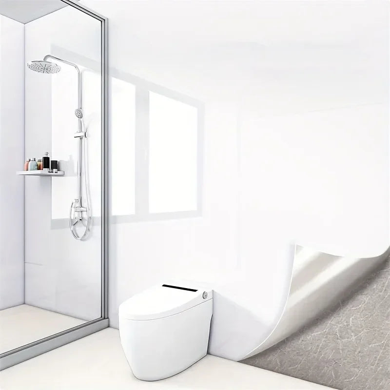 Papier peint adhésif en vinyle effet marbre hydrofuge pour la salle de bain
