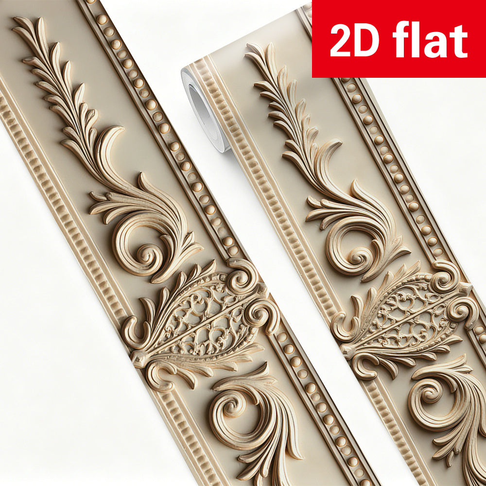 Papier peint en PVC allure vintage en bordure pour la salle de bain de 1 mm