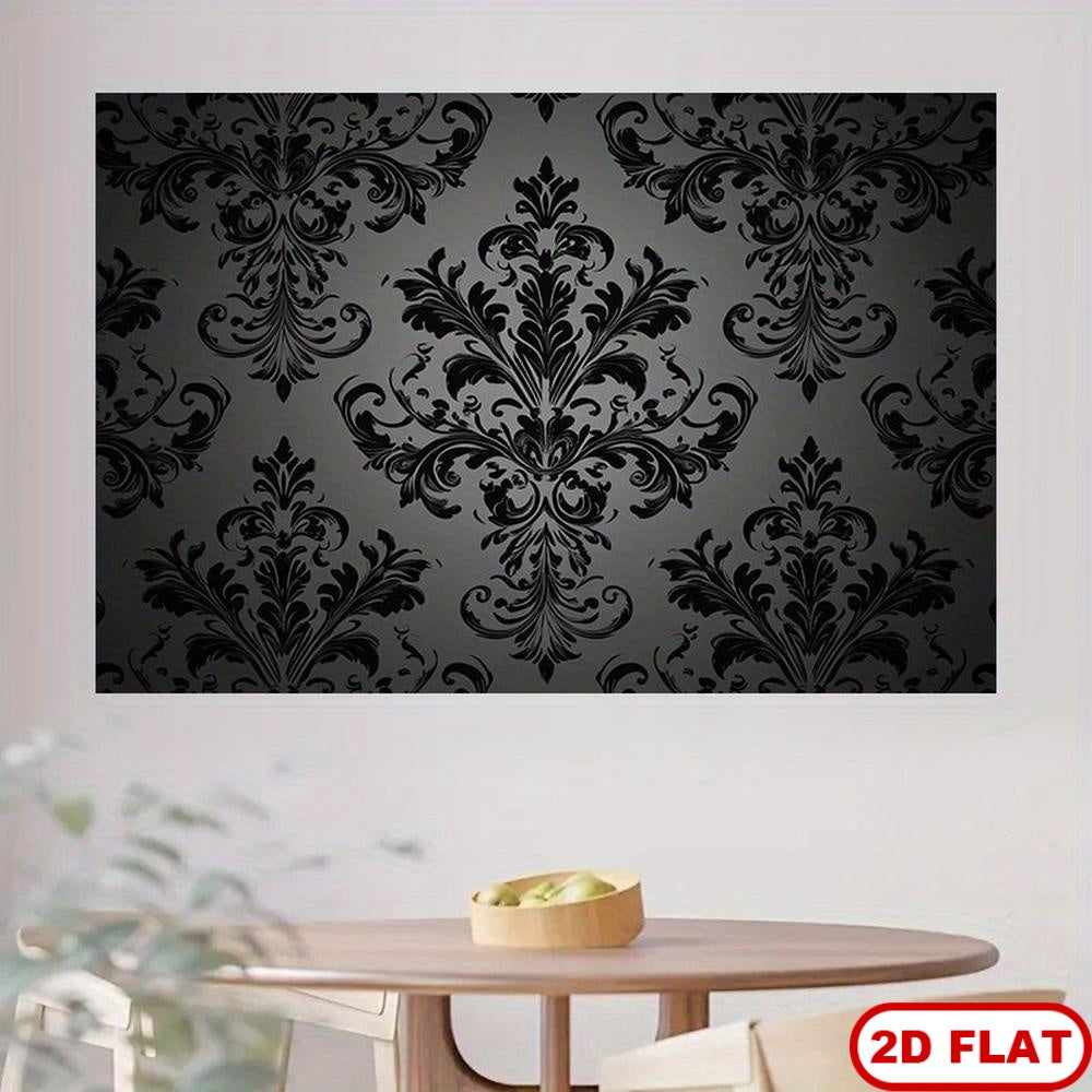Papier peint adhésif textile à motif damassé — matière : textile