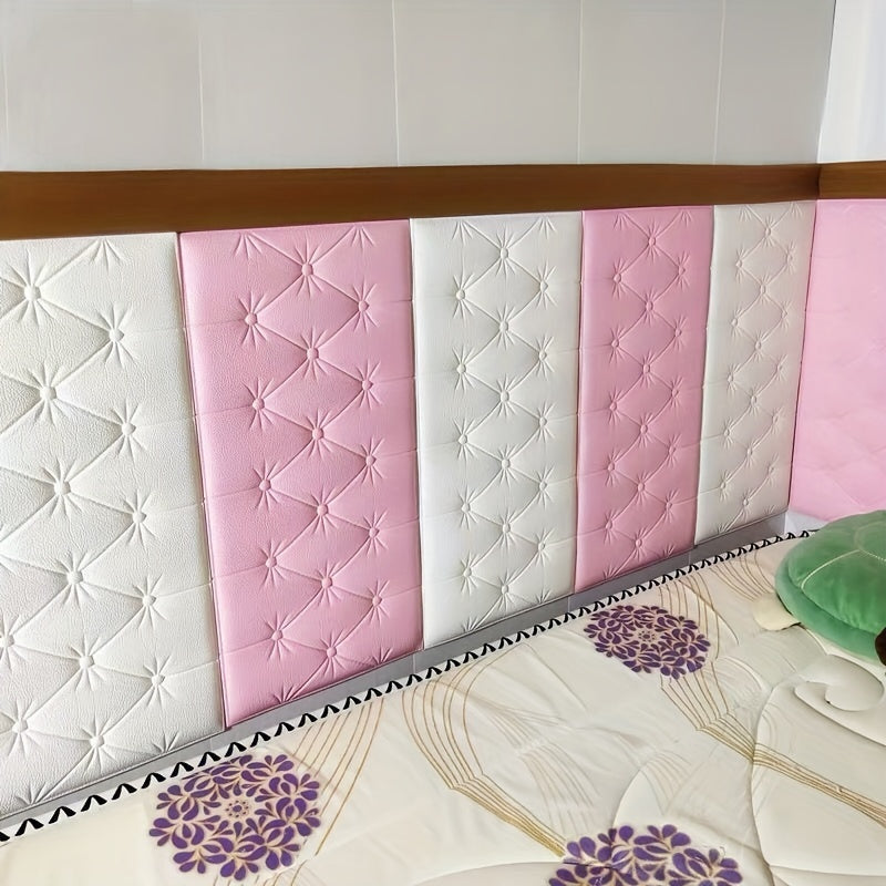 Papier peint adhésif en mousse XPE texturé imperméable de 5 mm, détail du motif