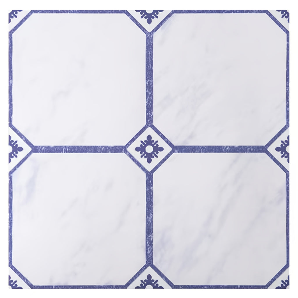 Bleu Blanc / 50PCS / 29,97 x 29,97 cm