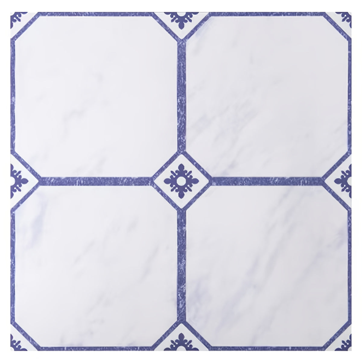 Bleu Blanc / 50PCS / 29,97 x 29,97 cm