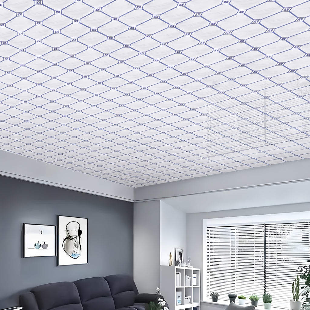 Papier peint de plafond autocollant, cinquante carreaux marocains
