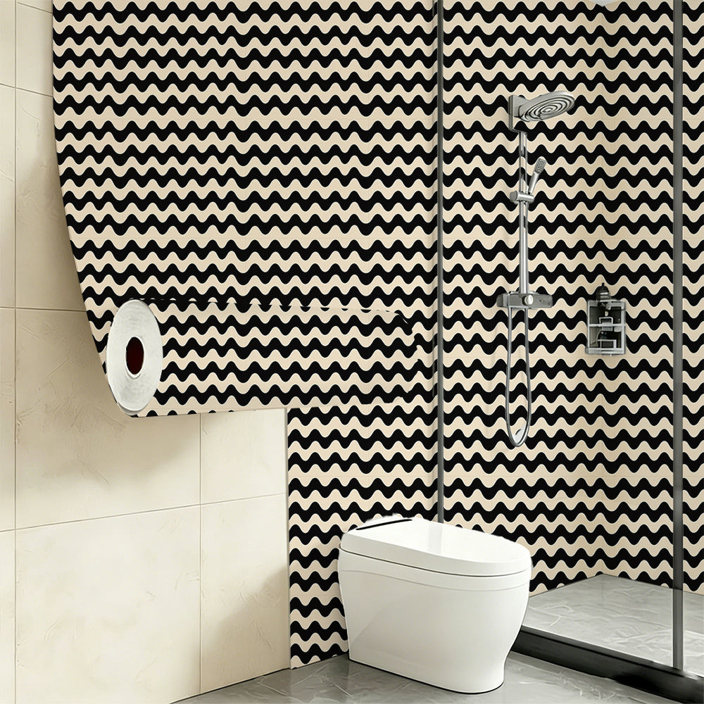 Papier peint adhésif à motif fleuri style scandinave hydrofuge pour la salle