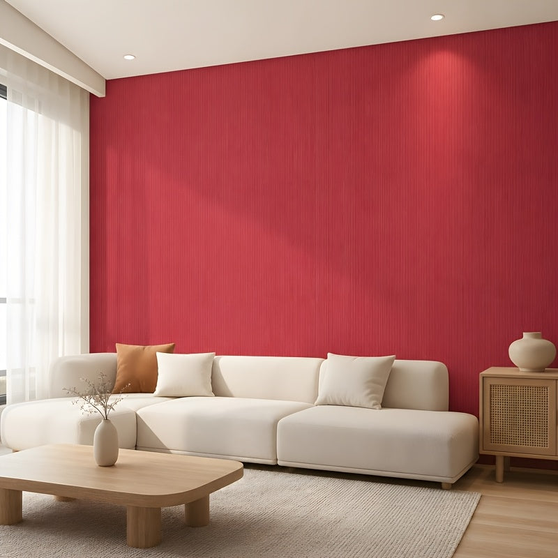 Papier peint adhésif en PVC texturé pour la chambre amovible à impression UV, rendu sur un mur